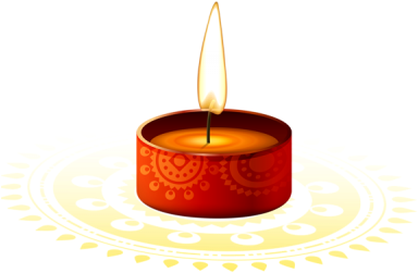 Diwali Clipart Candle - Diwali Candle Png (400x328), Png Download