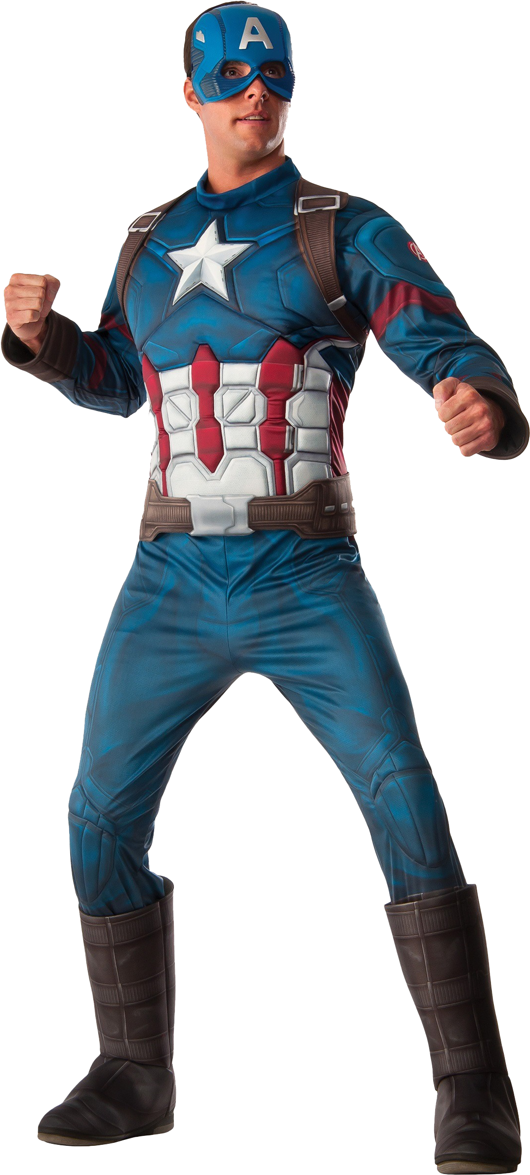 Captain America Png Images - Costume Capitaine America Adulte (1750x2500), Png Download