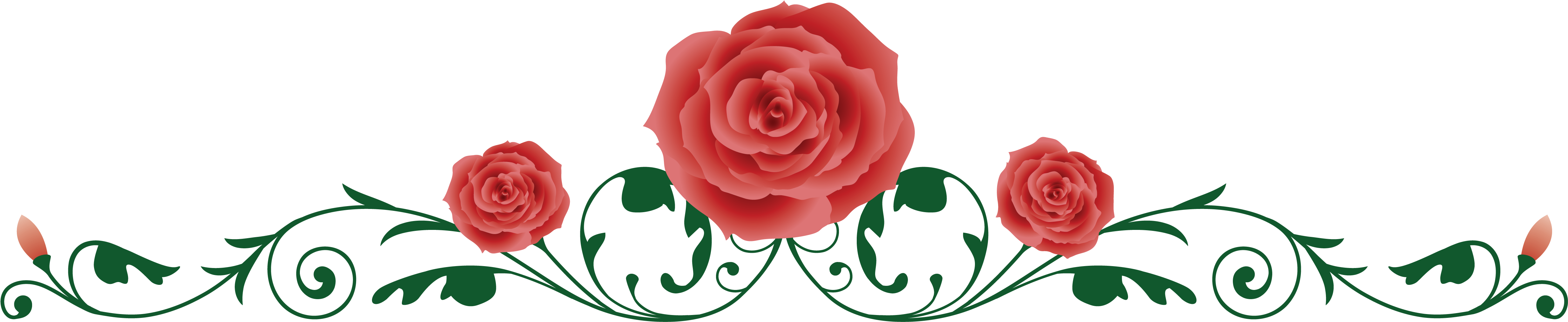 Download Tags Red Rose Vine Border Full Size PNG Image PNGkit