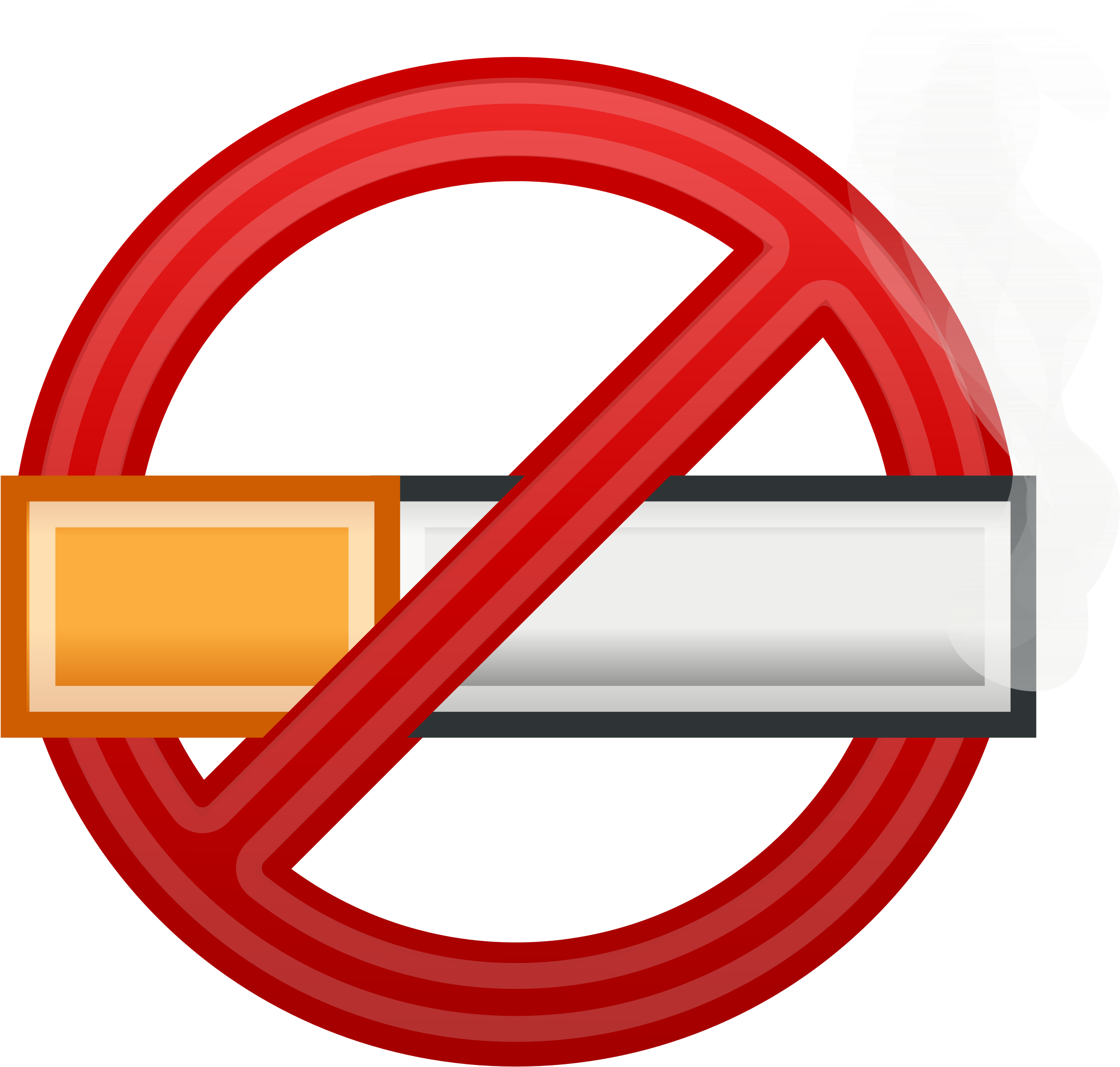 No Smoking Png - Transparent No Smoking Signs (2400x2400), Png Download