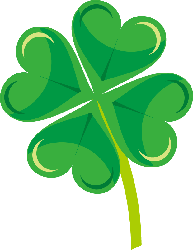 Jpg Free Library Four Leaf Clover Drawing Leaves Fourleaf - Trebol De Cuatro Hojas Animado (620x800), Png Download