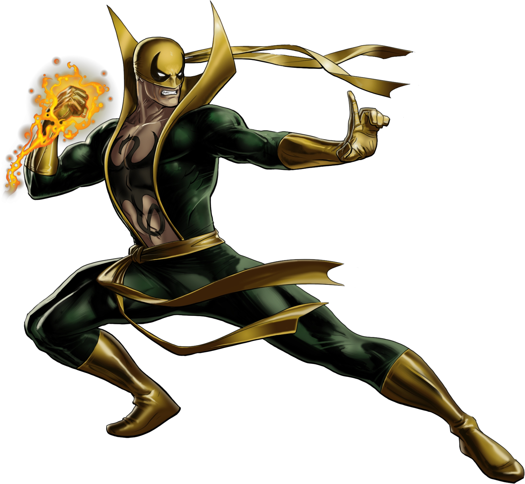 Iron Fist Portrait Art - Heroes Marvel Avengers Alliance (1697x1566), Png Download