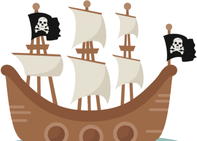 Pirate Ship Clipart - Cute Pirate Ship Clipart (640x480), Png Download