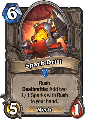 Spark Drill Card - Spark Drill Hearthstone (300x429), Png Download