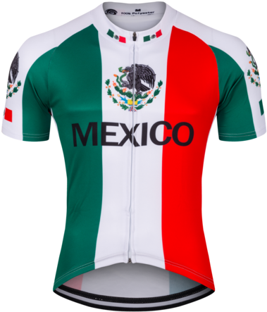 Mexico Mexican Flag Cycling Jersey - Mexico Flag Jersey (480x480), Png Download