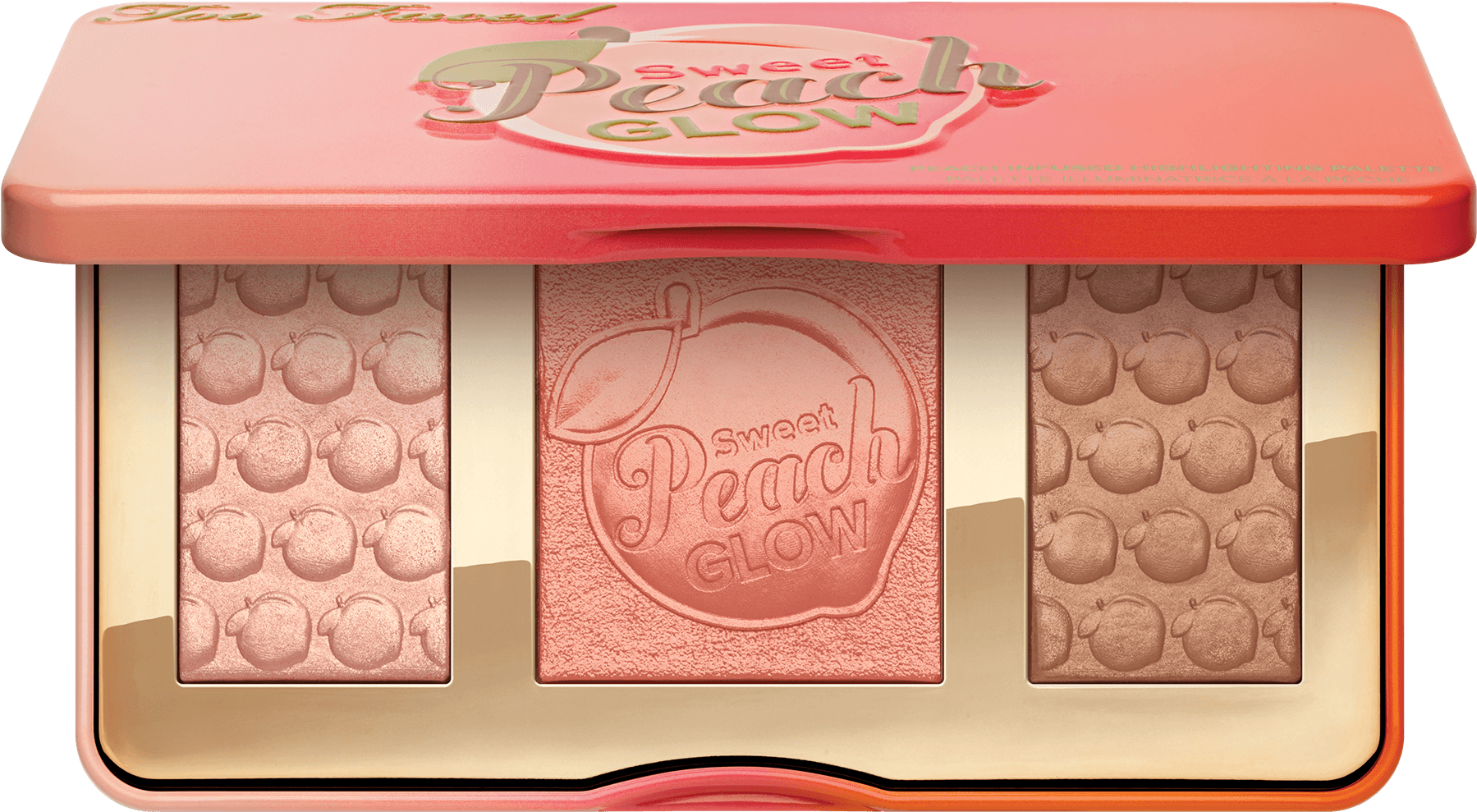 Sweet Peach Glow - Too Faced - Sweet Peach Glow Peach-infused Highlighting (2000x989), Png Download