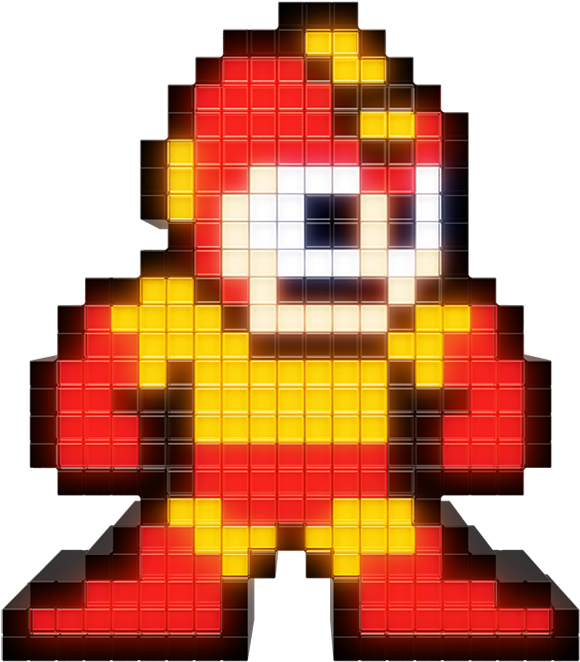 Solar Blaze Mega Man - Pixel Mega Man (800x800), Png Download