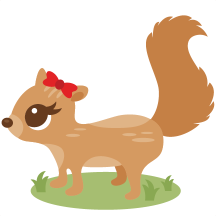 Girl Squirrel Svg Scrapbook Cut File Cute Clipart Files - Squirrel Cute Png (432x432), Png Download