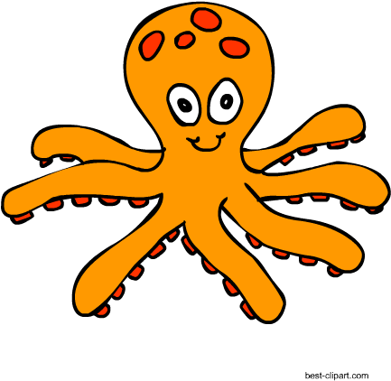 Free Cute Octopus Clipart Image (450x450), Png Download