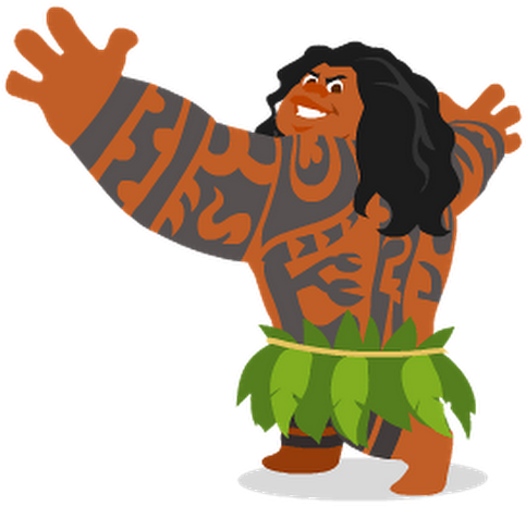 Photo - Maui Moana Emoji (530x530), Png Download