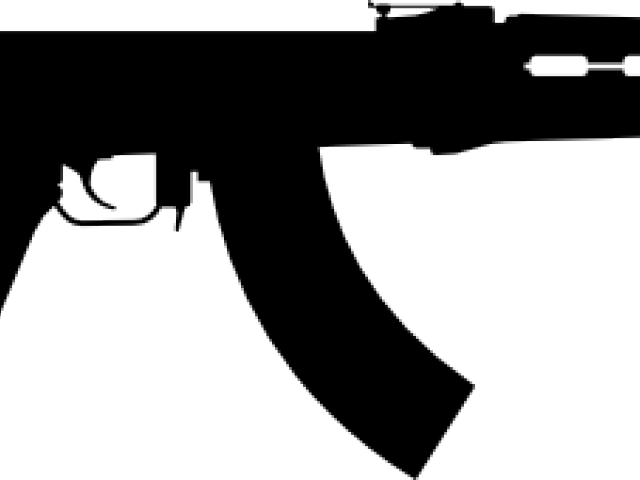 Rifle Clipart Ak47 - Machine Gun Clipart (640x480), Png Download