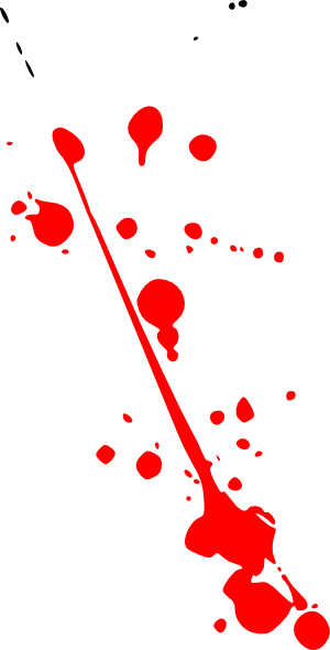 Clip Art At Clker - Orange Paint Splatter Transparent (300x590), Png Download