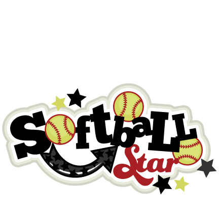 Softball Star Svg Scrapbook Titlesoftballl Svg Title - Softball Star Svg (432x432), Png Download