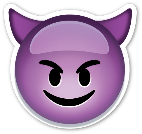 56 Images About Emojis Png😱💘 On We Heart It - Smiling Face With Horns Emoticon Emoji Pillow Case (480x461), Png Download