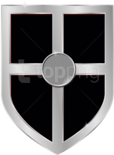 Black Shield Clip Art At Clker - Art Clip Shield Black And White (432x597), Png Download