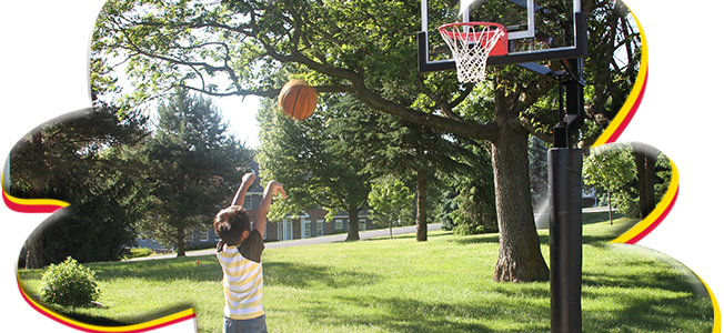 Basketball Goals St - American Eagle Basketball Hoops (652x300), Png Download