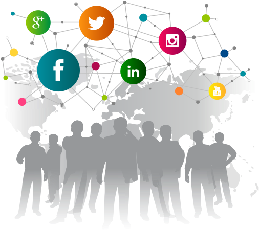 Social Media Marketing (521x451), Png Download