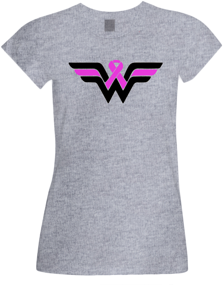 Wonder Woman Pink Ribbon - Wonder Woman Ribbon Png (1000x1000), Png Download
