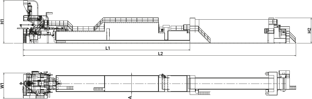 Table For Long Goods Line Based On Production Capacity - Diagram (1200x410), Png Download