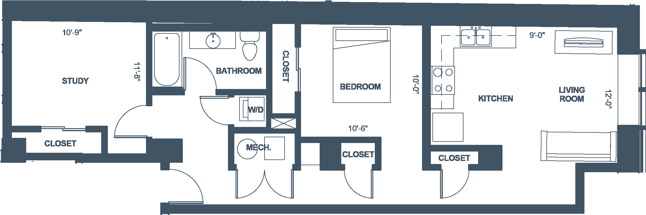 Cutline - Bedroom (2152x769), Png Download
