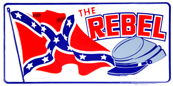 The Rebel - Rebel Front License Plate (600x300), Png Download