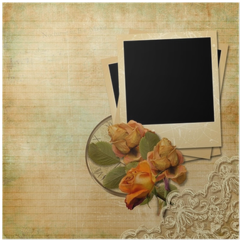 Vintage Background With Polaro - Vintage (400x400), Png Download
