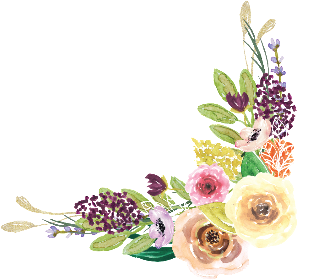 Ramo De Flores De Diversas Flores Y Hierba De Empalme - Portable Network Graphics (1024x916), Png Download