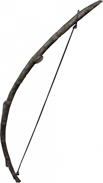 Improvised Ashwood Short Bow - Longbow (337x599), Png Download