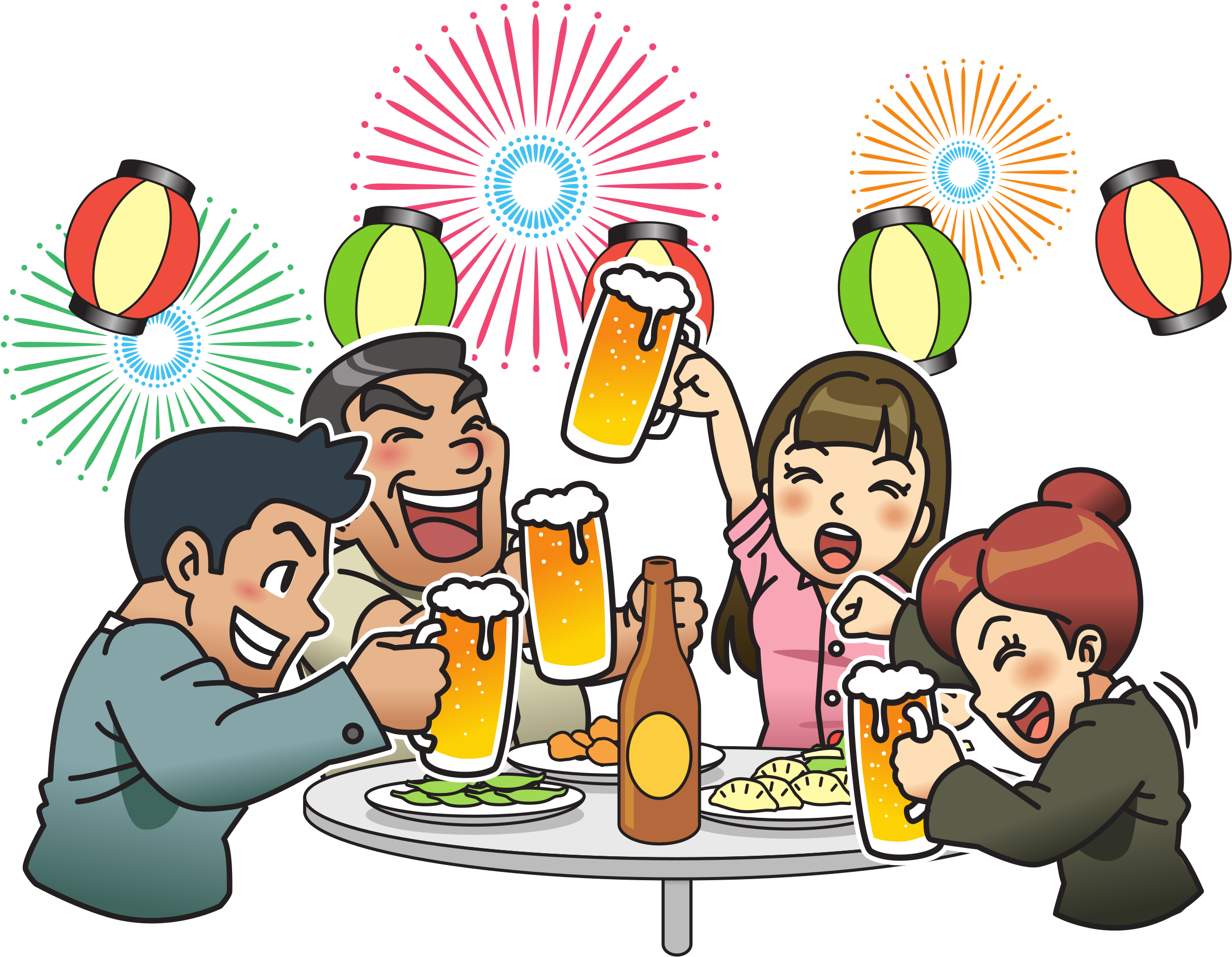 This Free Icons Png Design Of Beer Garden / Party With (2400x1870), Png Download