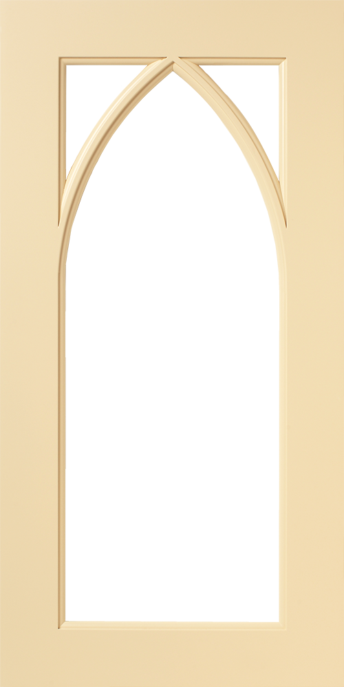 Gothic Cabinet Door Frame And Mullion - Arch (500x997), Png Download