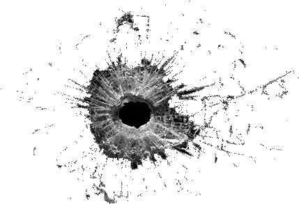Marca De Bala Png - Bullet Hole Png Transparency (462x325), Png Download