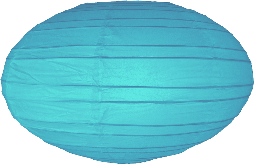 Teal Paper Lanterns - Oval (1000x1000), Png Download