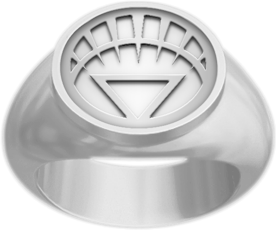 White Lantern Ring By Kalel7-d5hsroz - White Lantern Ring Png (557x480), Png Download