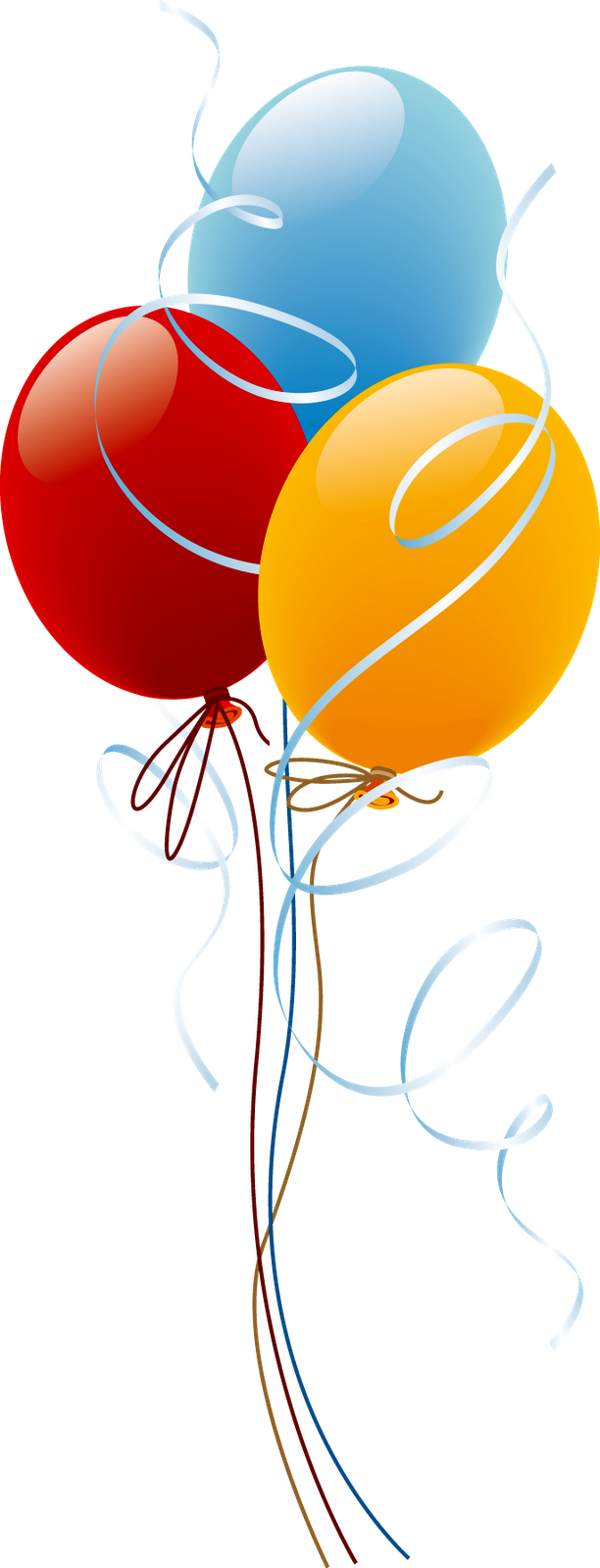 Balões De Aniversário Png - Aniversário (612x1600), Png Download