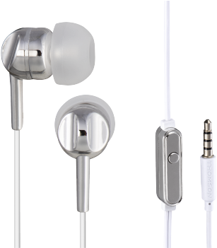 00132496 Ear3005s In-ear Earphones - Thomson Ear3005 Headphones In-ear, Silver (350x350), Png Download