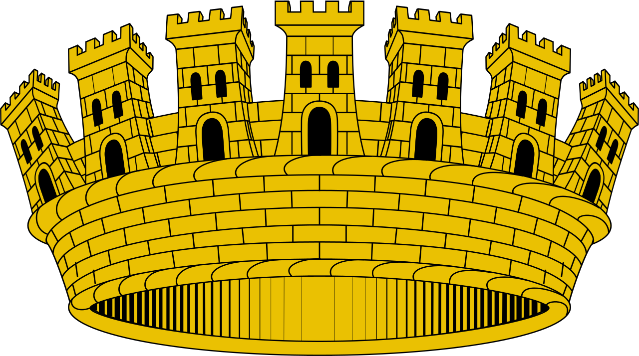 File - Corona Mural - Comarca - Svg - Vilassar De Mar (1280x714), Png Download