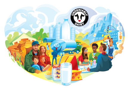 Dairy Mural - Food Safety Net Services (450x338), Png Download