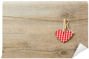 Christmas Toys Hanging On String Over Wooden Background - Earrings (400x400), Png Download