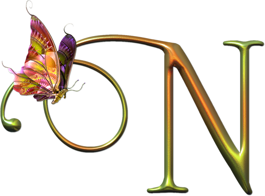 Alfabeto Decorativo - Alfabeto - Borboleta - Png - - Letra O Com Borboletas Png (900x665), Png Download