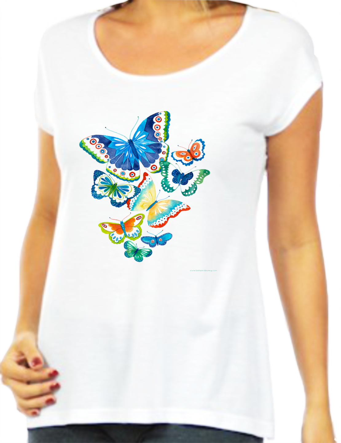 Borboleta Colorida Pro Site 1 - Butterflies Art (1110x1442), Png Download