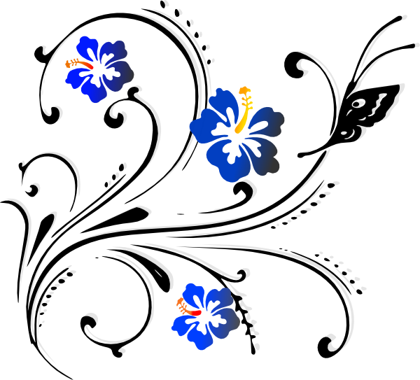 Small - Butterfly Border Design Png (600x543), Png Download