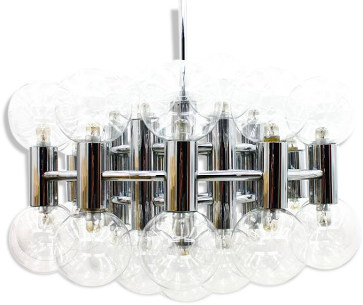 Vintage Hanging Lamp By Motoko Ishii For Staff Leuchten, - Pendant Light (1457x1457), Png Download
