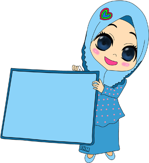 Freebies Doodle Conteng Sendiri - Freebies Doodle Kartun Muslimah Png (500x667), Png Download