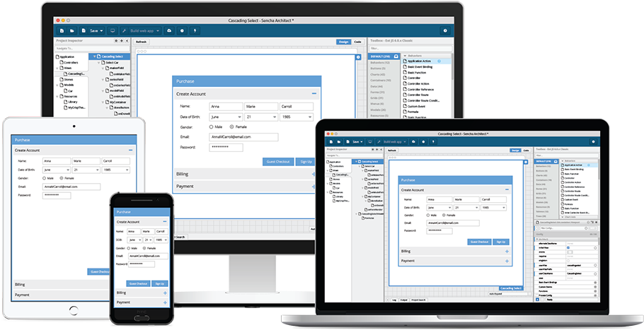 Sencha Architect - Sencha Architect 4.2 (980x552), Png Download