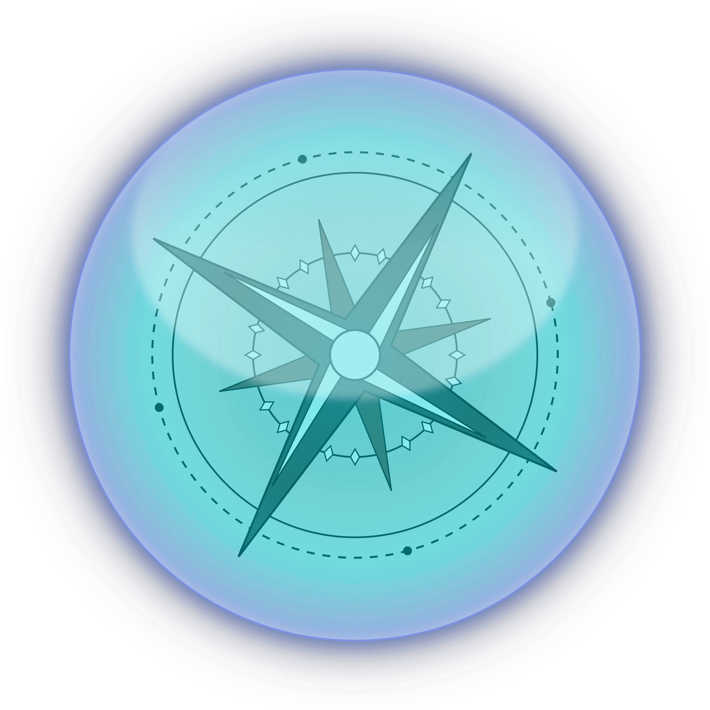 Big Image - Compass Clip Art (2400x2400), Png Download