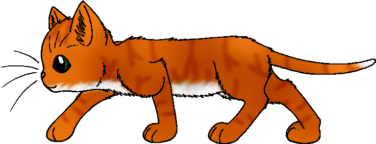 Lionpaw - Apprentice - Warrior Cat Cartoon (830x351), Png Download