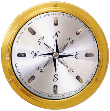 Cape Cod Wind Direction Nautical Instrument - Cape Cod Wind Direction Indicator (380x383), Png Download