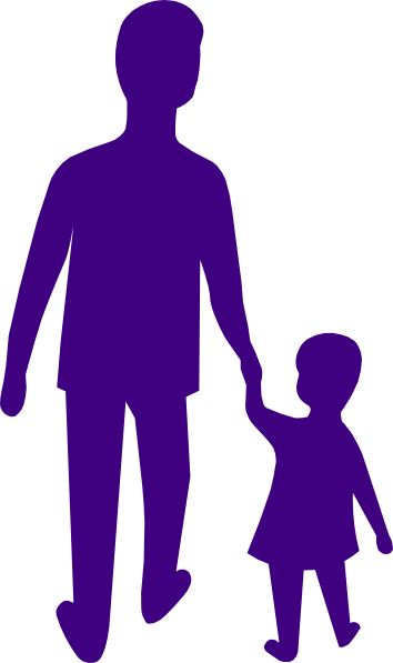 Couple Holding Hands Clipart 3 By Roberto - Son And Father Png (354x597), Png Download