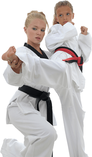 When They're Engaged And Excited, Children Learn Really - Girls Doing Karate (400x641), Png Download