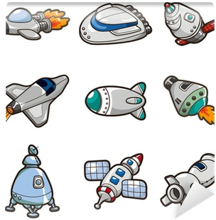 Cartoon Images Of Spaceships (400x400), Png Download